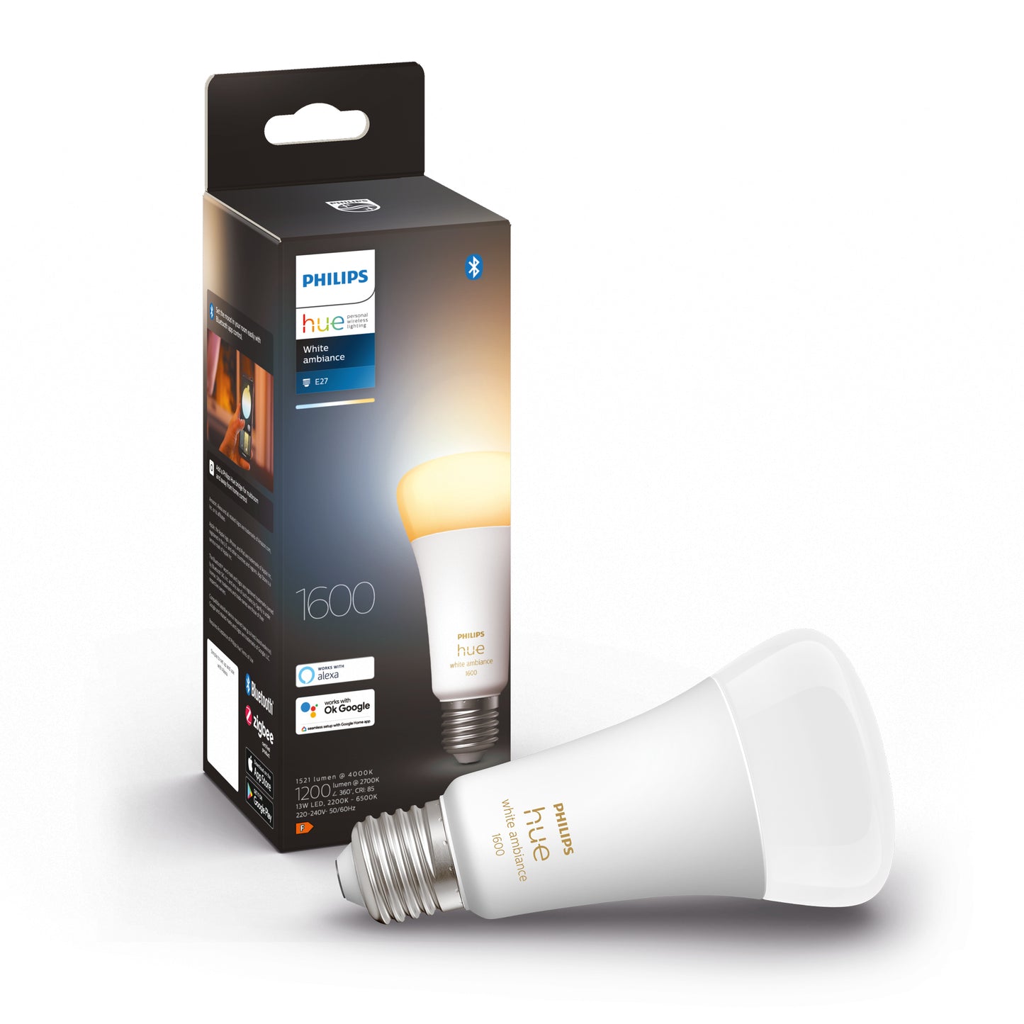 Hue White ambiance A67 - High Lumen E27 smart bulb - 1600