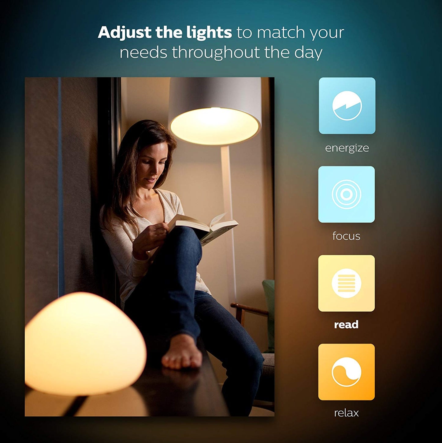 Philips Hue E27 White Ambiance Smart Bulb Starter Kit