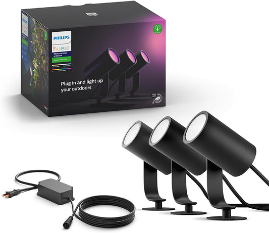 Philips Hue Lily White & Color Outdoor Spotlight Base kit