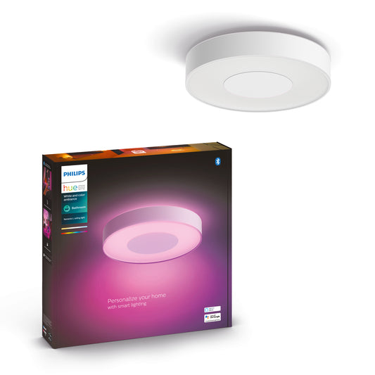 Hue White and Colour Ambiance Xamento large ceiling Light