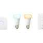 Philips Hue E27 White Ambiance Smart Bulb Starter Kit