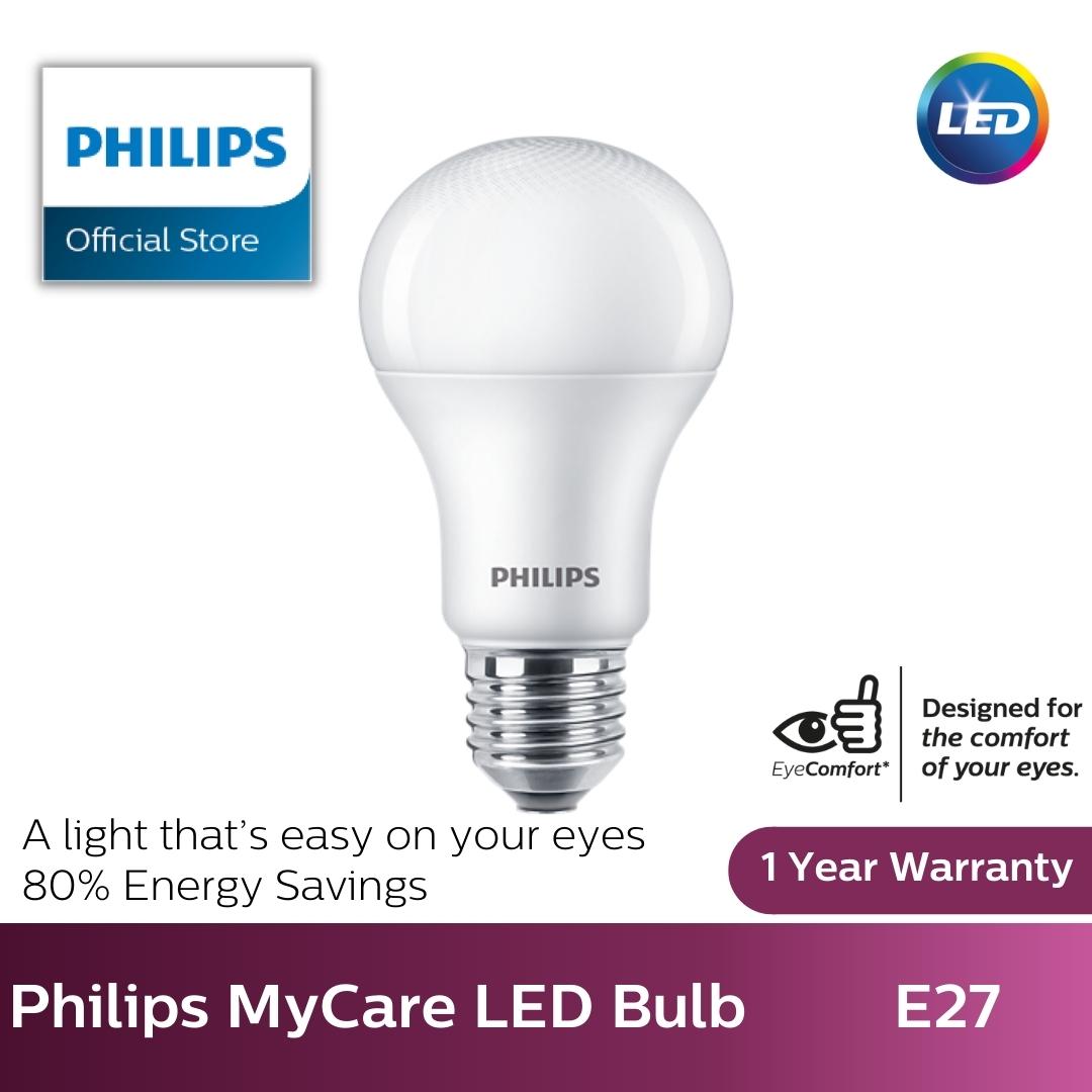 Philips MyCare LED E27 Bulb - 6W/ 8W/ 10W/ 12W | Daylight, Cool White, Warm White