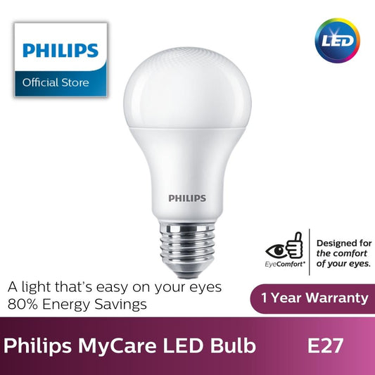 Philips MyCare LED E27 Bulb - 6W/ 8W/ 10W/ 12W | Daylight, Cool White, Warm White